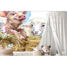 Fototapeta do pokoju dziecięcego świnka, kózka dwk148