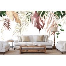 Fototapeta tropikalne liście palm, kolorowe liście 5460