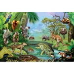 Fototapeta dla dzieci  zwierzęta  w dżungli dwk052