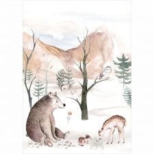 Plakat dla dzieci niedźwiadek PS059