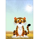 Plakat dla dzieci tygrys p027