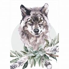 Plakat dla dzieci wilk PS017