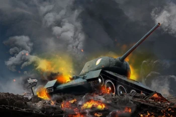  Fototapeta czołg T34 1950