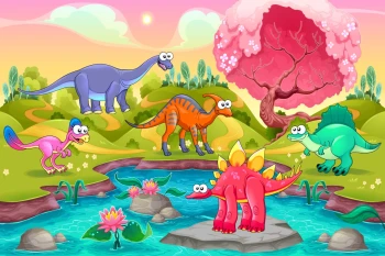  Fototapeta dinozaury 3711