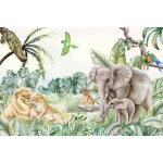 Fototapeta dla dzieci dżungla, safari, Afryka, słoń M038