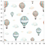  Fototapeta dla dzieci kolorowe balony MP011