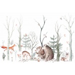 Fototapeta dla dzieci leśne zwierzęta M010