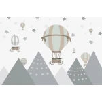  Fototapeta dla dzieci na wymiar góry, balony dwk275