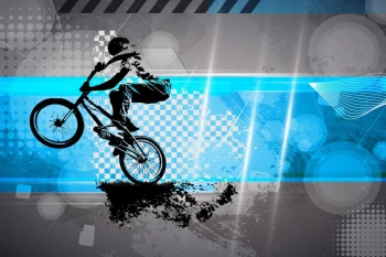  Fototapeta rowerzysta 101a
