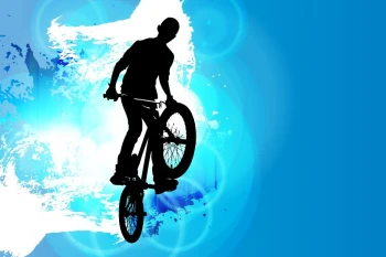  Fototapeta rowerzysta 103a