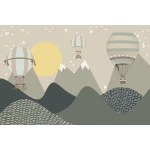  Fototapeta dla dzieci  słońce, góry, balony dwk251