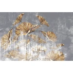  Fototapeta kwiaty, betonowa ściana 5564