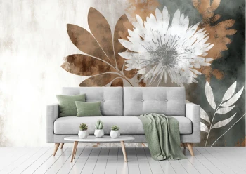  Fototapeta kwiaty w stylu vintage, natura 5477