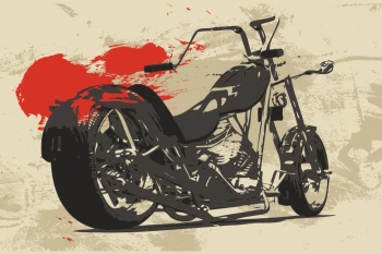  Fototapeta motor chopper 2474