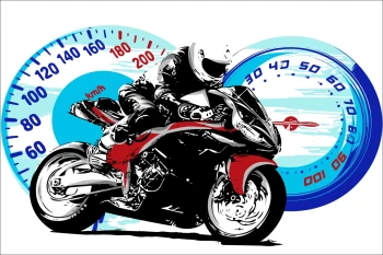  Fototapeta motor ścigacz 2535