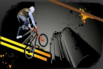  Fototapeta rower BMX 2469