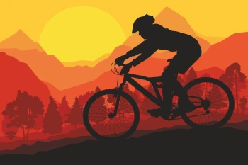  Fototapeta rower downhill 2482