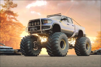  Fototapeta samochód Monster Truck 5254