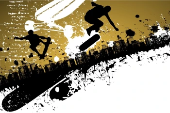  Fototapeta skateboarding 2731