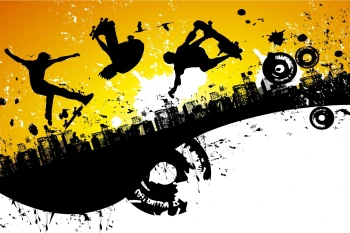  Fototapeta skateboarding 2732