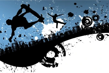  Fototapeta skateboarding 2733