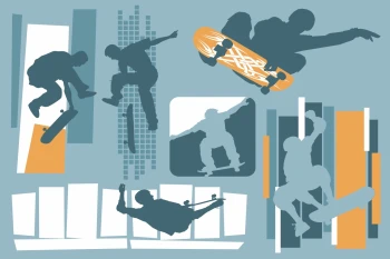  Fototapeta skateboarding 2740