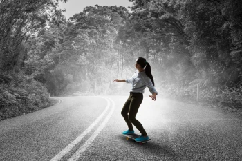  Fototapeta skater girl 2725