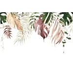  Fototapeta tropikalne liście palm, kolorowe liście 5460