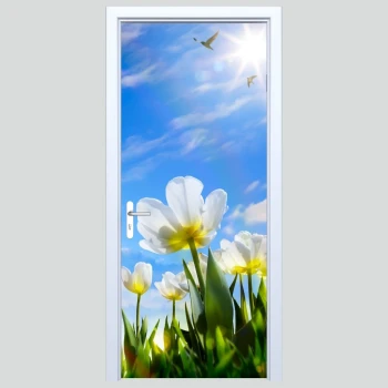  Fototapety na drzwi kwiaty 603a