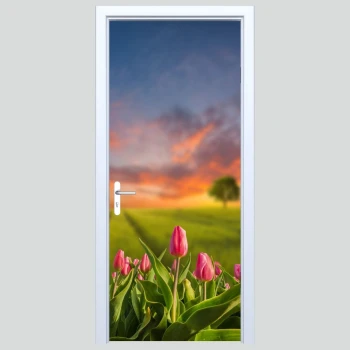  Fototapety na drzwi kwiaty 608a