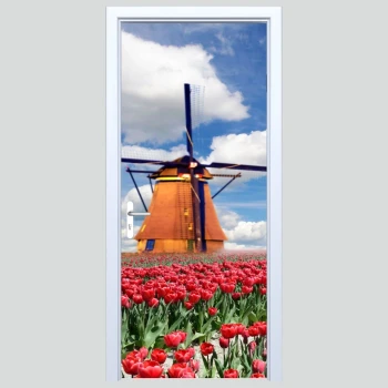  Fototapety na drzwi wiatrak 601a
