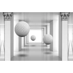  Fototapety na ścianę tunele kule 5035