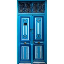  Fototapeta na drzwi drzwi niebieskie 914
