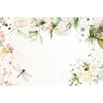 Fototapeta na wymiar akwarela, kwiaty, kolorowe kwiaty M101