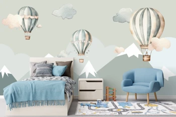  Fototapeta góry, balony  M187