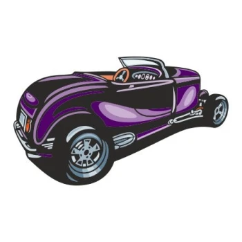  Naklejka kolorowa auto 107