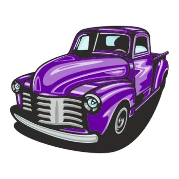  Naklejka kolorowa auto 123