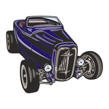  Naklejka kolorowa auto 124
