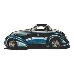 Naklejka kolorowa auto 126