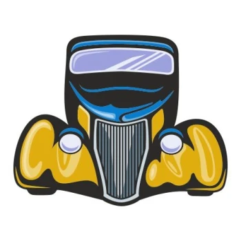  Naklejka kolorowa auto 134