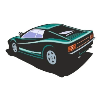  Naklejka kolorowa auto 143