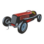 Naklejka kolorowa auto 144