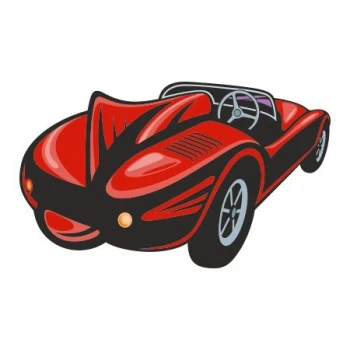  Naklejka kolorowa auto 145