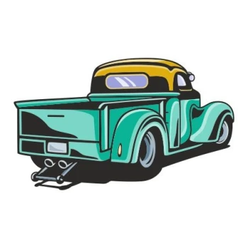  Naklejka kolorowa auto 31
