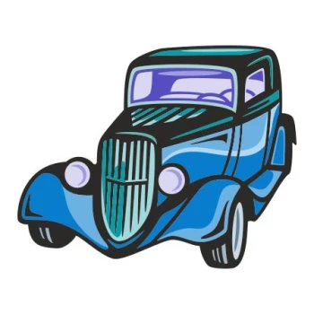  Naklejka kolorowa auto 48