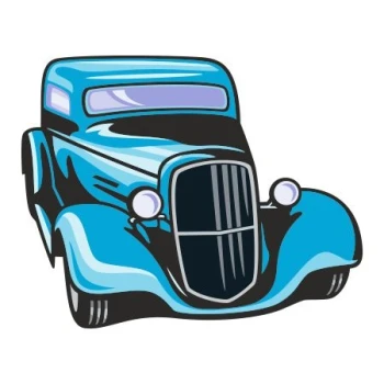  Naklejka kolorowa auto 49