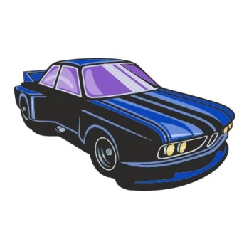  Naklejka kolorowa auto 5