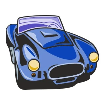  Naklejka kolorowa auto 50