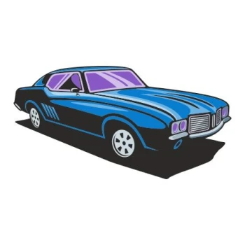  Naklejka kolorowa auto 7