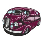 Naklejka kolorowa auto 79